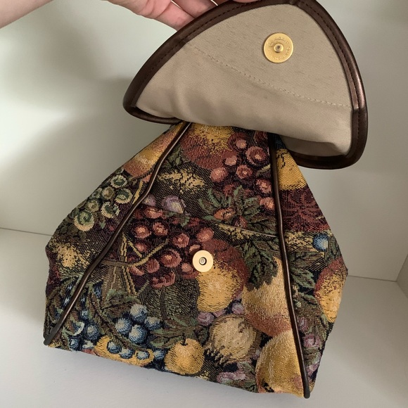 Vintage brocade purse backpack 2 in 1 - Picture 6 of 16